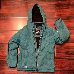 Kid's Killtec Waterproof Windproof Ski Outdoor Sport Teal Blue Jacket